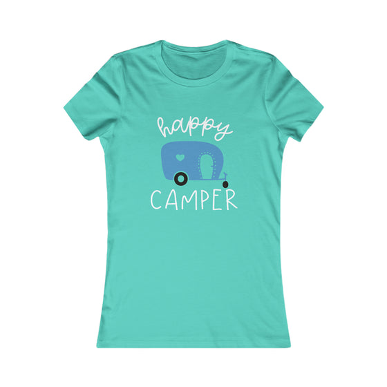 Camping Shirt | Happy Camper Camping | Bella Canvas Women Soft Style Tee T-Shirt