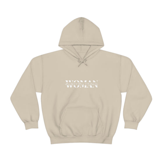 Chill Stitch – Woman Beautiful Strong - Unisex Hooded Hoodie Sweatshirt – Embrace Your Vibe