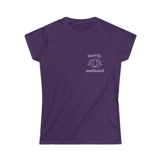 Yoga Shirt | Heavily Meditated Yoga | Women's Soft style Tee T-Shirt