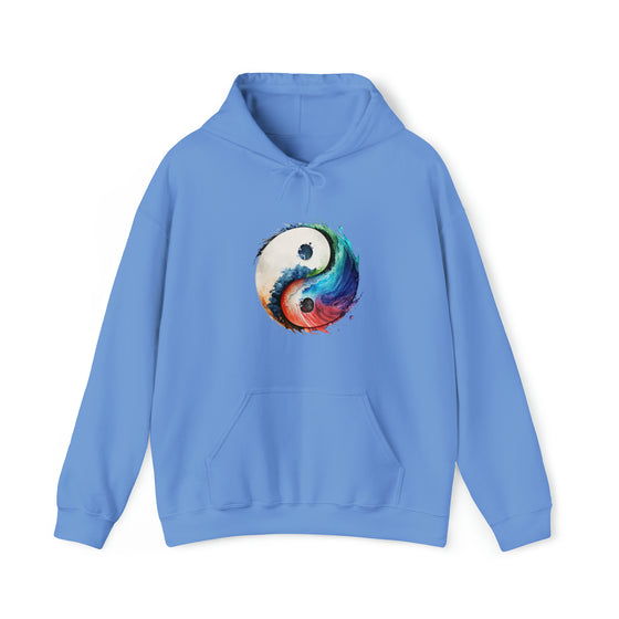 Yoga Hoodie | Yin Yang Sign V2 Watercolor | Unisex Hooded Hoodie Sweatshirt