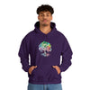 Lake Sweatshirt | Tree of Life Watercolor V4 Color Burst | Unisex Hooded Hoodie Sweatshirt