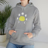 Yoga Sweatshirt | Lotus Moon Phases | Unisex Hooded Hoodie Sweatshirt | Tranquility