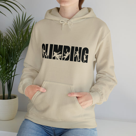 Rock Climbing Sweatshirt |Silhouette Climbers | Unisex Hooded Hoodie Sweatshirt