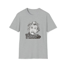  Albert Einstein Science Physics | Unisex Soft Style Tee T-Shirt | Calligram Word Design