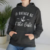 Rather Be at Lake Boating Sweatshirt | Unisex Hooded Hoodie Sweatshirt