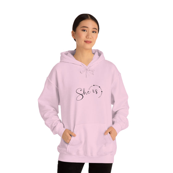 Chill Stitch – She Is Mom - Unisex Hooded Hoodie Sweatshirt – Embrace Your Vibe