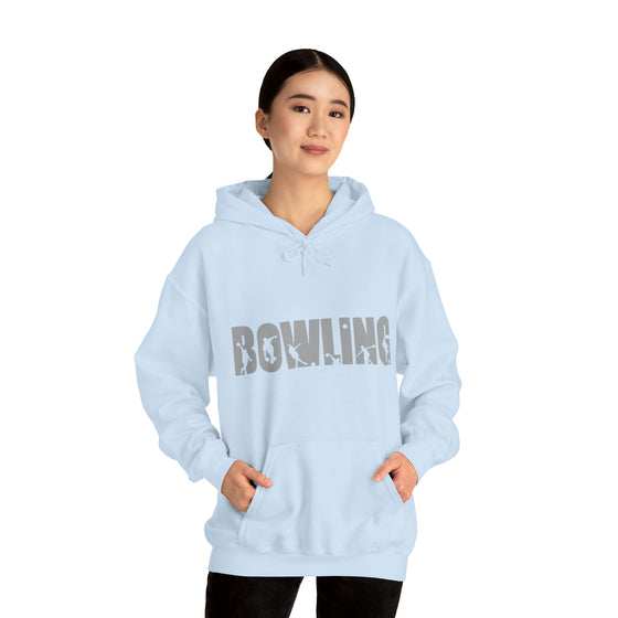 Bowling Silhouette Sport | Unisex Hooded Hoodie Sweatshirt | Embrace Your Vibe