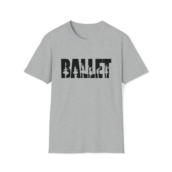 Ballet Dance Sporting Name Athlete Silhouettes | Unisex Soft Style T-Shirt | Embrace Your Vibe