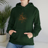 Abstract Shapes V36 Mystical Bird | Abstract | Minimalist | Modern  Unisex Hooded Hoodie Sweatshirt | Embrace Your Vibe