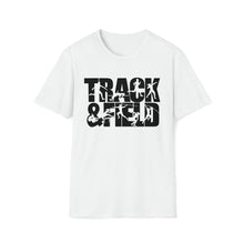  Track Shirt | Track and Field Running Sporting Athlete Silhouettes | Unisex Soft Style T-Shirt