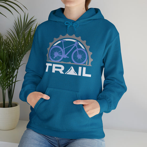 Bike Sweatshirt | MTB Mountain Bike Biking Trail Ride | Unisex Hooded Hoodie Sweatshirt | Embrace Your Vibe