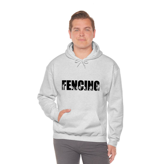 Fencing Sport Sweatshirt | Unisex Hooded Hoodie Sweatshirt