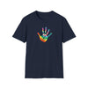 Hippie Shirt | Earth Peace Designs Tie Dye Peace Hand | Unisex Soft Style T-Shirt