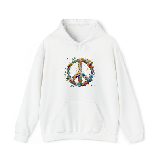 Flower Piece Symbol Sweatshirt | V3 Watercolor | Unisex Hooded Hoodie Sweatshirt