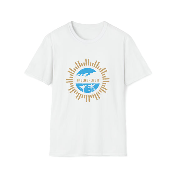 Camping Shirt | Outdoor Camping Life | Unisex Soft style Tee T-Shirt | One Life Live It Beach