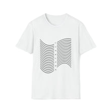  Abstract Wave Lines Shapes V3 | Unisex Soft Style Tee T-Shirt |  Embrace Your Vibe