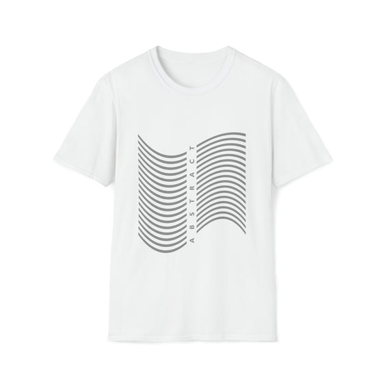 Abstract Wave Lines Shapes V3 | Unisex Soft Style Tee T-Shirt |  Embrace Your Vibe
