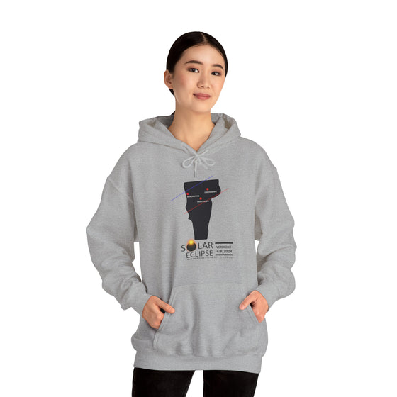 VERMONT Total Solar Eclipses April 8  2024  Total Eclipse | Unisex Hooded Hoodie Sweatshirt | Embrace Your Vibe | Astronomy