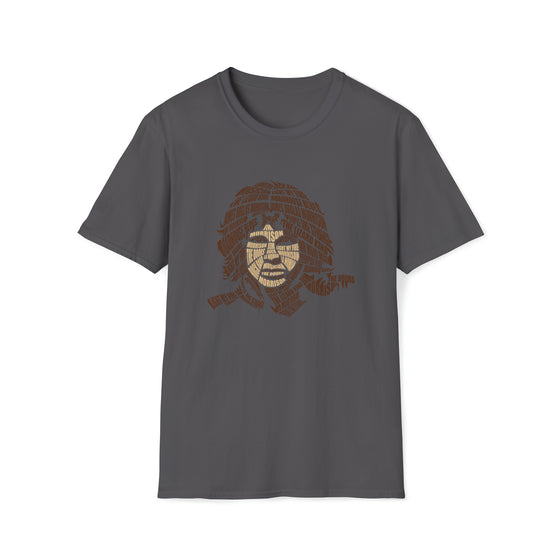 Jim Morrison Doors Music | Unisex Soft Style Tee T-Shirt | Embrace Your Vibe | Calligram Word Design