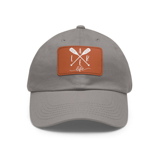 Lake Life Hat | Leather Patch Baseball Cap