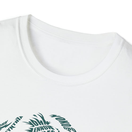 John Lennon Music | Unisex Soft Style Tee T-Shirt | Embrace Your Vibe | Calligram Word Design