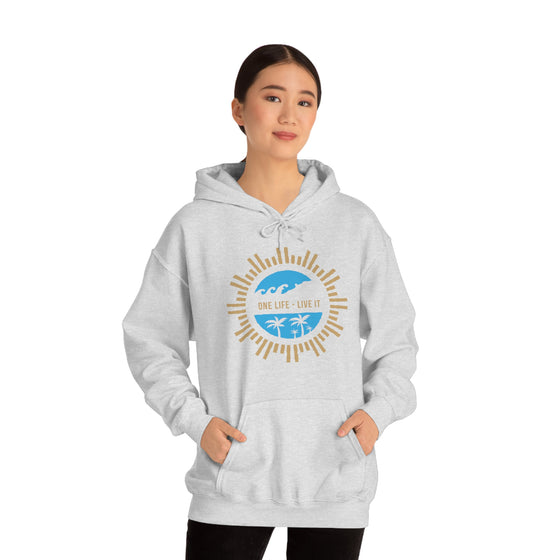 Chill Stitch – One Life Live It Spoke - Unisex Hooded Hoodie Sweatshirt – Embrace Your Vibe