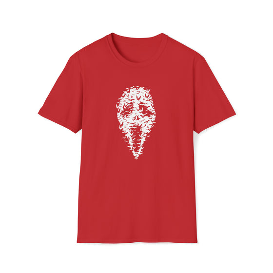 Ghost Face Bats Shirt | Abstract Unisex Soft Style Tee T-Shirt