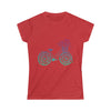 Boho Shirt | Tulip Bicycle Flowers Bike |  Bohemian Women’s Soft style Tee T-shirt