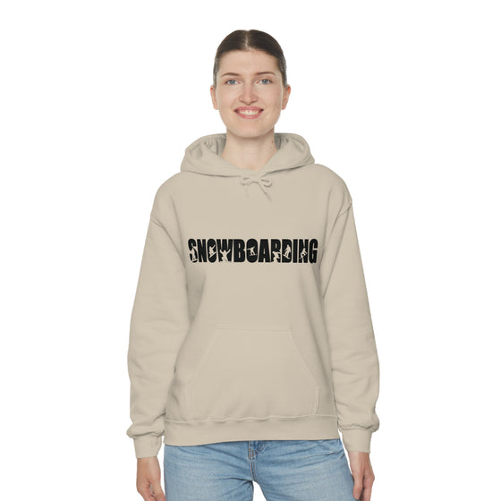 Chill Stitch – Snowboarding Sport - Unisex Hooded Hoodie Sweatshirt – Embrace Your Vibe