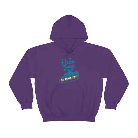Chill Stitch – Hike More Worry Less - Unisex Hooded Hoodie Sweatshirt – Embrace Your Vibe
