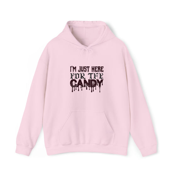 Halloween Sweatshirt | Just Here For The Candy | Unisex Hooded Hoodie Sweatshirt