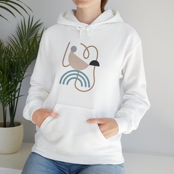 Abstract Shapes V15 Bathtub Shower | Abstract | Minimalist | Modern  Unisex Hooded Hoodie Sweatshirt | Embrace Your Vibe