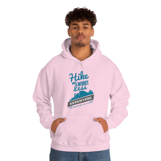 Chill Stitch – Hike More Worry Less - Unisex Hooded Hoodie Sweatshirt – Embrace Your Vibe