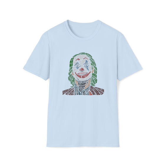 Joker | Unisex Soft Style Tee T-Shirt | Embrace Your Vibe | Calligram Word Design