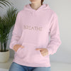 BREATH Relaxation Self Care Meditation Yoga | Unisex Hooded Hoodie Sweatshirt | Embrace Your Vibe