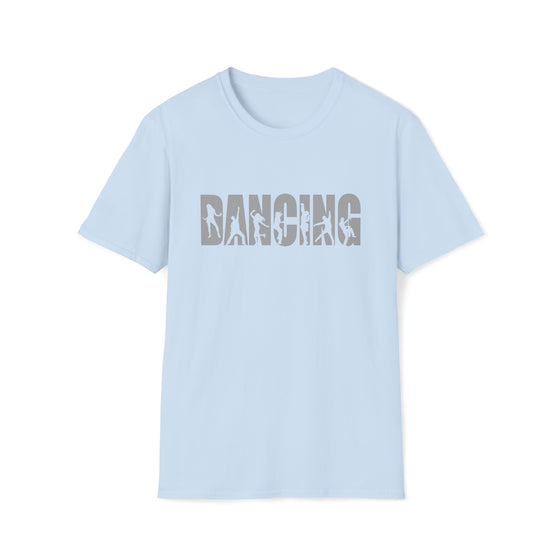 Dancing Cheer Team T-shirt | Sporting Name Athlete Silhouettes | Unisex Soft Style T-Shirt