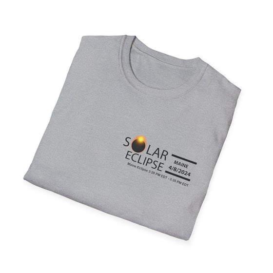 MAINE Total Solar Eclipses April 8  2024  Total Eclipse | Unisex Soft Style Tee T-Shirt | Embrace Your Vibe