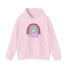  Teacher Sweatshirt | Teach Life Rainbow | Unisex Hooded Hoodie Sweatshirt