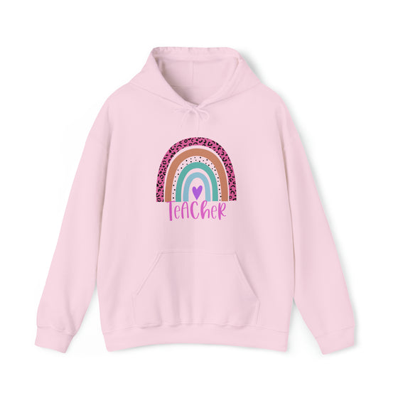 Teacher Sweatshirt | Teach Life Rainbow | Unisex Hooded Hoodie Sweatshirt