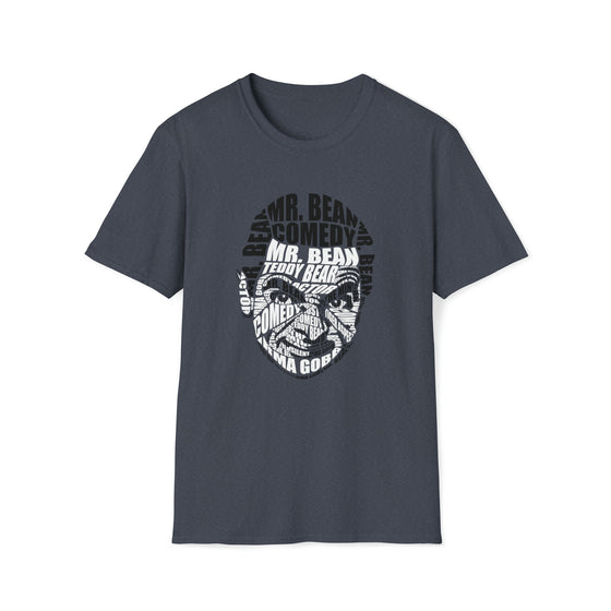 Mr Bean Comedian | Unisex Soft Style Tee T-Shirt  | Calligram Word Design