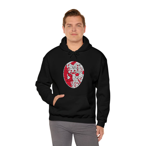 Jason  Friday  Halloween | Unisex Hooded Hoodie Sweatshirt | Embrace Your Vibe | Calligram Word Design