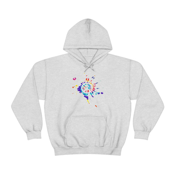 Chill Stitch – Peace Sign Color Splat - Unisex Hooded Hoodie Sweatshirt – Embrace Your Vibe