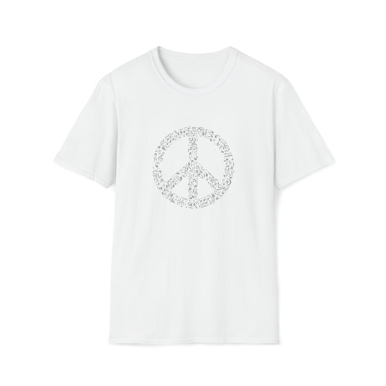 Music Shirt | Rhyme In Peace Symbol | Abstract Unisex Soft Style Tee T-Shirt