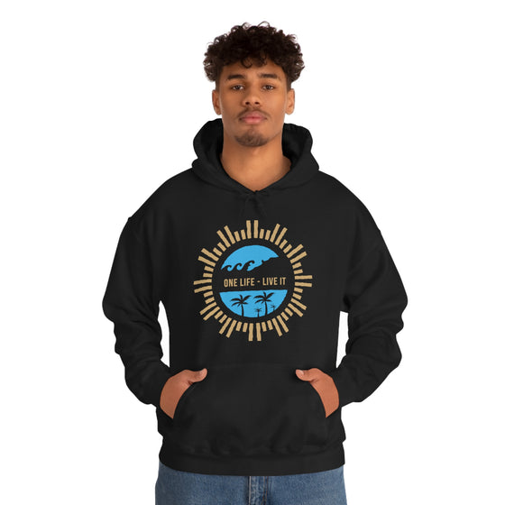 Chill Stitch – One Life Live It Spoke - Unisex Hooded Hoodie Sweatshirt – Embrace Your Vibe