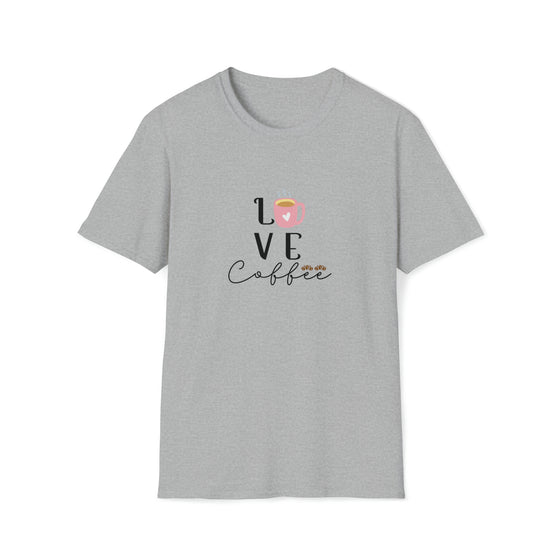 Love Coffee Shirt | Coffee Latte Drink | Unisex Soft Style Tee T-Shirt