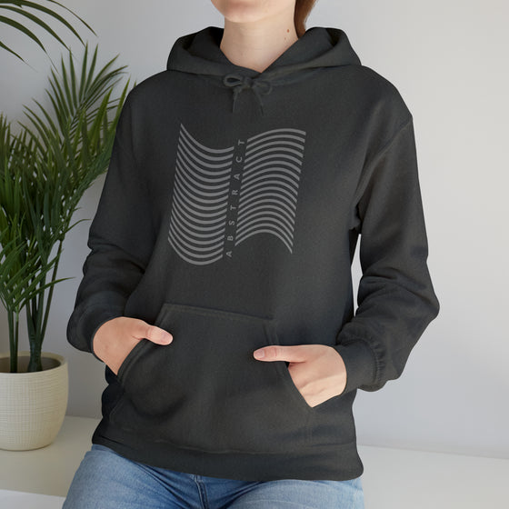 Abstract Shapes V3 Wave Lines | Abstract | Minimalist | Modern  Unisex Hooded Hoodie Sweatshirt | Embrace Your Vibe
