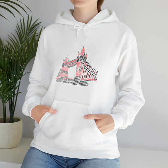 Abstract Hoodie | Tower Bridge London Deck of Cards | Abstract Unisex Hooded Hoodie Sweatshirt