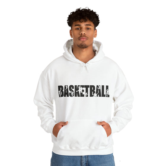 Basketball B-Ball Silhouette Sport | Unisex Hooded Hoodie Sweatshirt | Embrace Your Vibe
