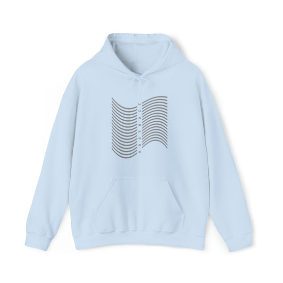 Abstract Shapes V3 Wave Lines | Abstract | Minimalist | Modern  Unisex Hooded Hoodie Sweatshirt | Embrace Your Vibe