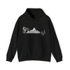 Bike Sweatshirt | MTB Mountain Heartbeat Bike Mountain Biking | Unisex Hooded Hoodie Sweatshirt